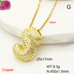 F6N407458bbml-L017  Fashion Copper Necklace