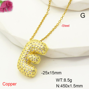 F6N407459bbml-L017  Fashion Copper Necklace