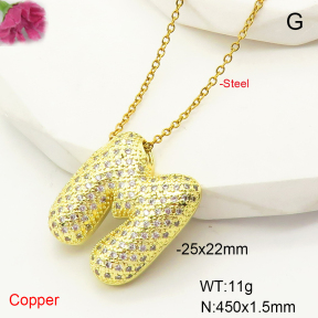 F6N407462bbml-L017  Fashion Copper Necklace