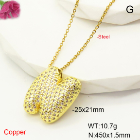 F6N407463bbml-L017  Fashion Copper Necklace