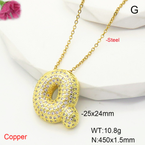 F6N407464bbml-L017  Fashion Copper Necklace