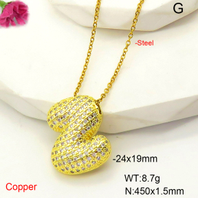 F6N407467bbml-L017  Fashion Copper Necklace