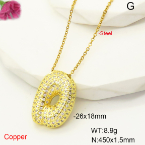 F6N407468bbml-L017  Fashion Copper Necklace