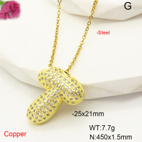 F6N407469bbml-L017  Fashion Copper Necklace