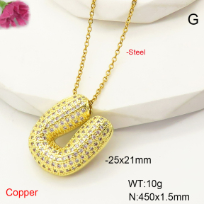 F6N407471bbml-L017  Fashion Copper Necklace