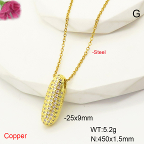 F6N407472bbml-L017  Fashion Copper Necklace