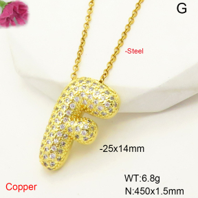 F6N407475bbml-L017  Fashion Copper Necklace