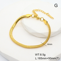 GEB000467bvpl-066  Stainless Steel Bracelet  Handmade Polished