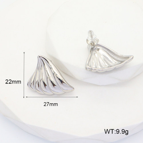 GEE001740vbpb-066  Stainless Steel Earrings  Handmade Polished