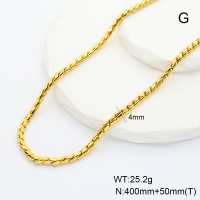 GEN001299vhmv-066  Stainless Steel Necklace  Handmade Polished