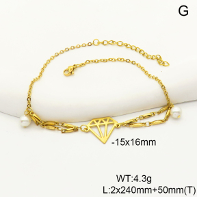 6A9000660vbmb-350  Stainless Steel Anklets