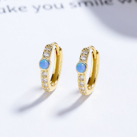 JE6579vhom-Y06  925 Silver Earrings  WT:0.86g  10.6*12mm