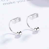 JE6582bibo-Y06  925 Silver Earrings