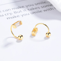 JE6583bibo-Y06  925 Silver Earrings