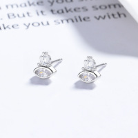 JE6590bhim-Y06  925 Silver Earrings  WT:0.96g  7*6mm