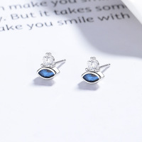 JE6594bhim-Y06  925 Silver Earrings  WT:0.96g  7*6mm