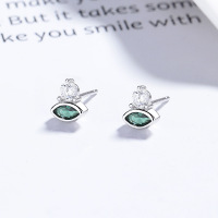 JE6596bhim-Y06  925 Silver Earrings  WT:0.96g  7*6mm