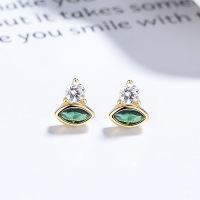 JE6597bhim-Y06  925 Silver Earrings  WT:0.96g  7*6mm