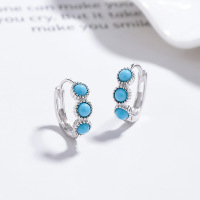 JE6601aiio-Y06  925 Silver Earrings  WT:1.8g  13.3*15.2mm