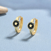 JE6613vhom-Y06  925 Silver Earrings  WT:1.5g  11.3*12.2mm