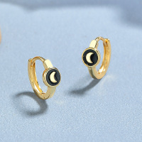 JE6615vhom-Y06  925 Silver Earrings  WT:1.5g  11.3*12.2mm