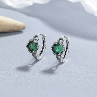 JE6620biho-Y06  925 Silver Earrings  WT:1.98g  12.5*15.2mm