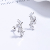 JE6631vhom-Y06  925 Silver Earrings  WT:1.25g  12.3*5.6mm