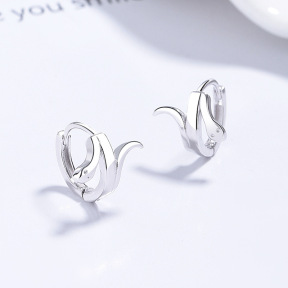JE6646vhml-Y06  925 Silver Earrings  WT:1.1g  9.8*10.4mm
