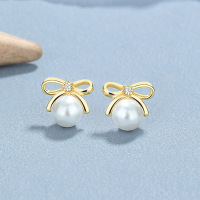 JE6649vhko-Y06  925 Silver Earrings  WT:1.36g  9.2*10.2mm