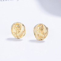 JE6655vhml-Y06  925 Silver Earrings  WT:1g  8*7.2mm