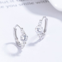 JE6656vhpo-Y06  925 Silver Earrings  WT:1.75g  13*15.7mm