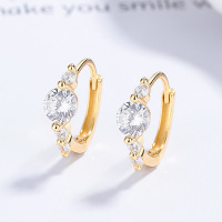 JE6657vhpo-Y06  925 Silver Earrings  WT:1.75g  13*15.7mm