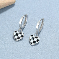 JE6663aikm-Y06  925 Silver Earrings  WT:1.8g  22*8mm