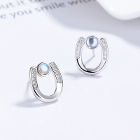 JE6668vhpi-Y06  925 Silver Earrings  WT:1.8g  11.7*10mm