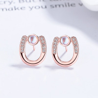 JE6669vhpi-Y06  925 Silver Earrings  WT:1.8g  11.7*10mm