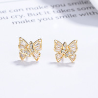 JE6671vivm-Y06  925 Silver Earrings  WT:1.95g  9.7*10.3mm