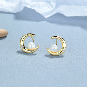 JE6675vhno-Y06  925 Silver Earrings  WT:1.7g  11.2*10mm