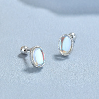 JE6677vhni-Y06  925 Silver Earrings  WT:0.95g  7.2*5mm