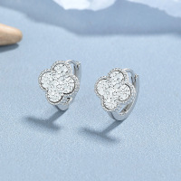 JE6679ajom-Y06  925 Silver Earrings  WT:2.8g  13*12.5mm