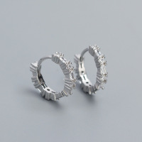 JE6530ajio-Y05  925 Silver Earrings  WT:2.2g  13mm