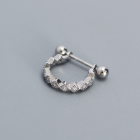 JE6532bhjp-Y05  925 Silver Earrings  WT:0.88g  15mm