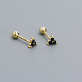 JE6537bhhk-Y05  925 Silver Earrings  WT:0.6g  4.3mm