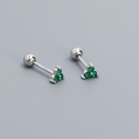 JE6538bhhk-Y05  925 Silver Earrings  WT:0.6g  4.3mm