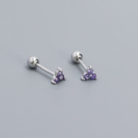 JE6540bhhk-Y05  925 Silver Earrings  WT:0.6g  4.3mm