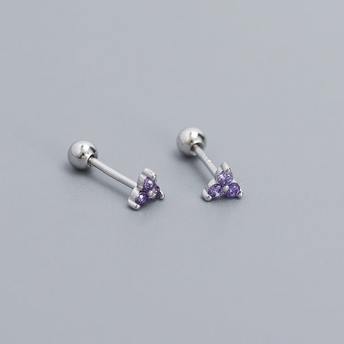 JE6540bhhk-Y05  925 Silver Earrings  WT:0.6g  4.3mm