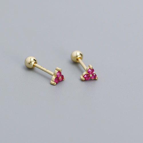 JE6543bhhk-Y05  925 Silver Earrings  WT:0.6g  4.3mm