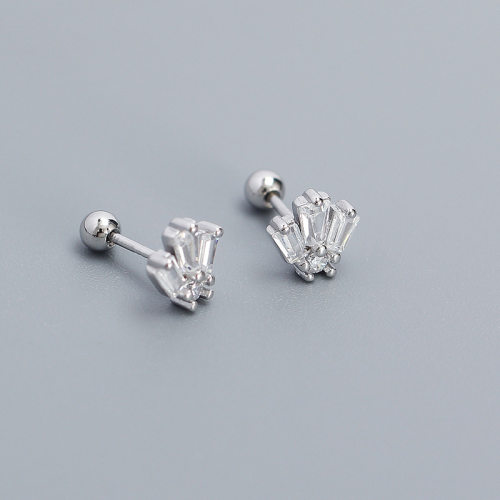 JE6548vhok-Y05  925 Silver Earrings  WT:1.17g  12mm