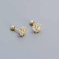 JE6549vhok-Y05  925 Silver Earrings  WT:1.17g  12mm