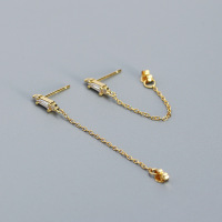 JE6553bhki-Y05  925 Silver Earrings  WT:0.9g  50mm