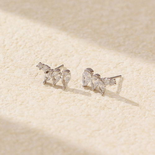 JE6564vhoo-Y05  925 Silver Earrings  WT:1.2g  11.7*6.1mm